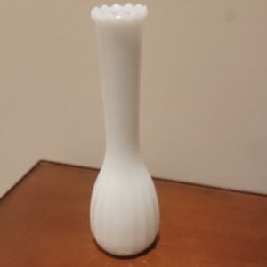 Elegant Milk Glass White Vase